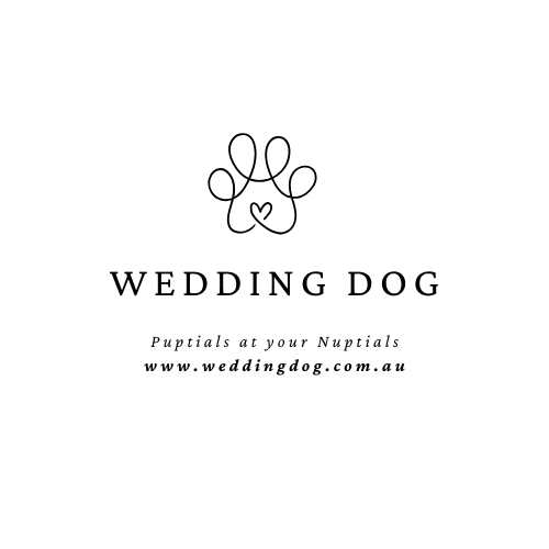 Wedding Dog pet wedding sitter logo