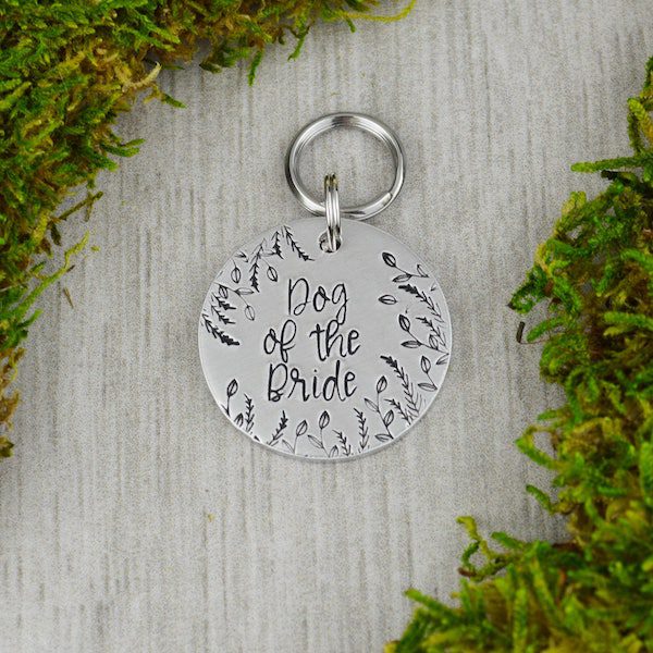 dog of the bride tag