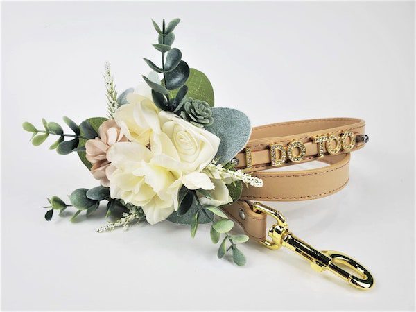 floral dog leash